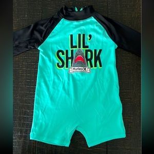 Hurley Baby Nike Dri-Fit Bodysuit Swimsuit Shark